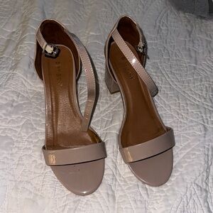 Nude Block Heels